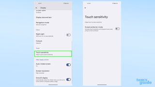 Android 14 QPR3 beta 1 new touch sensitivity heading