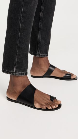 Centola Black Vacchetta Sandals