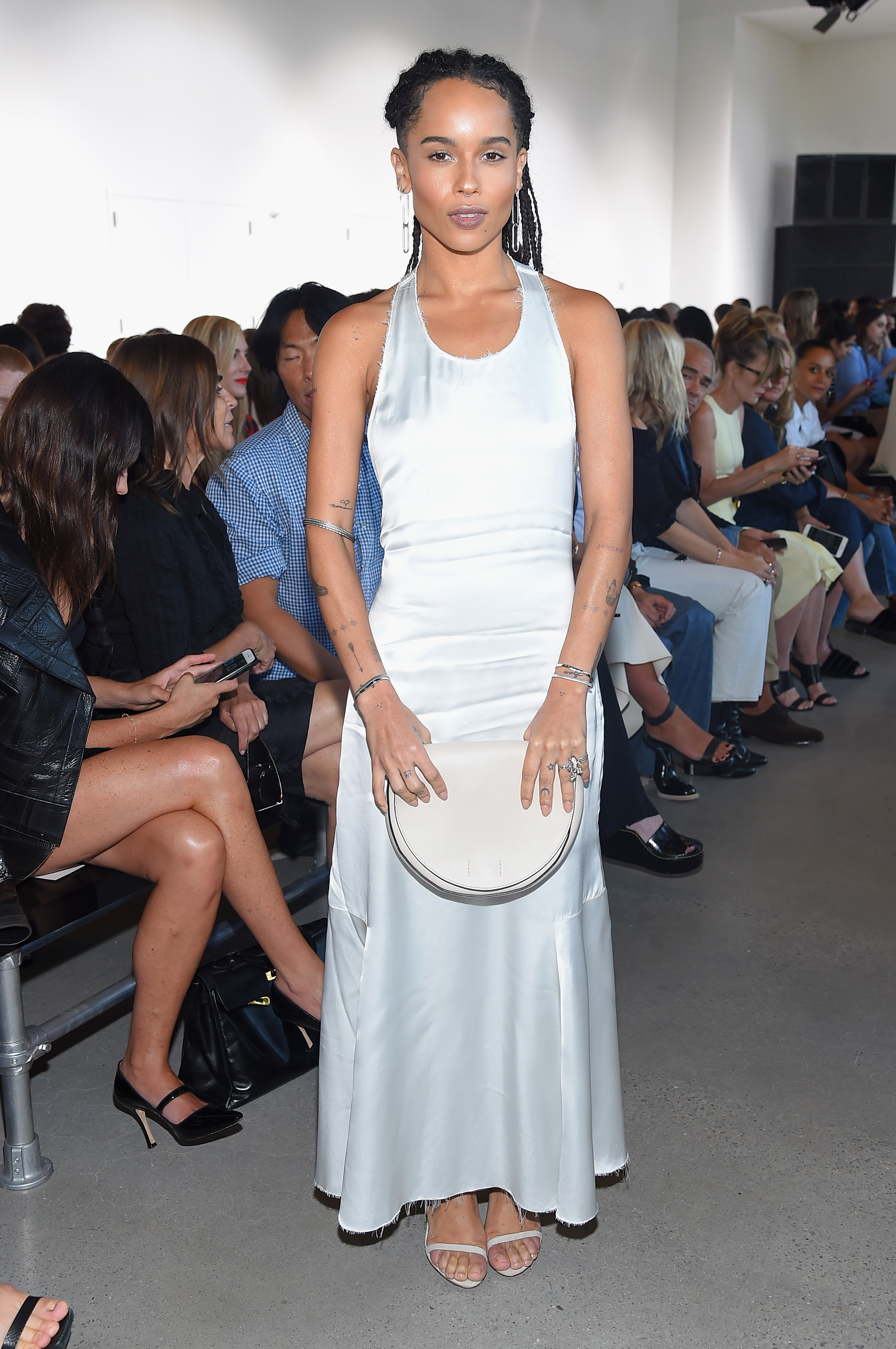 Zoe Kravitz attends the Calvin Klein Collection Spring 2016 fashion show during New York Fashion Week: The Shows at Spring Studios on September 17, 2015 in New York City. (Photo by Michael Loccisano/Getty Images for NYFW: The Shows)