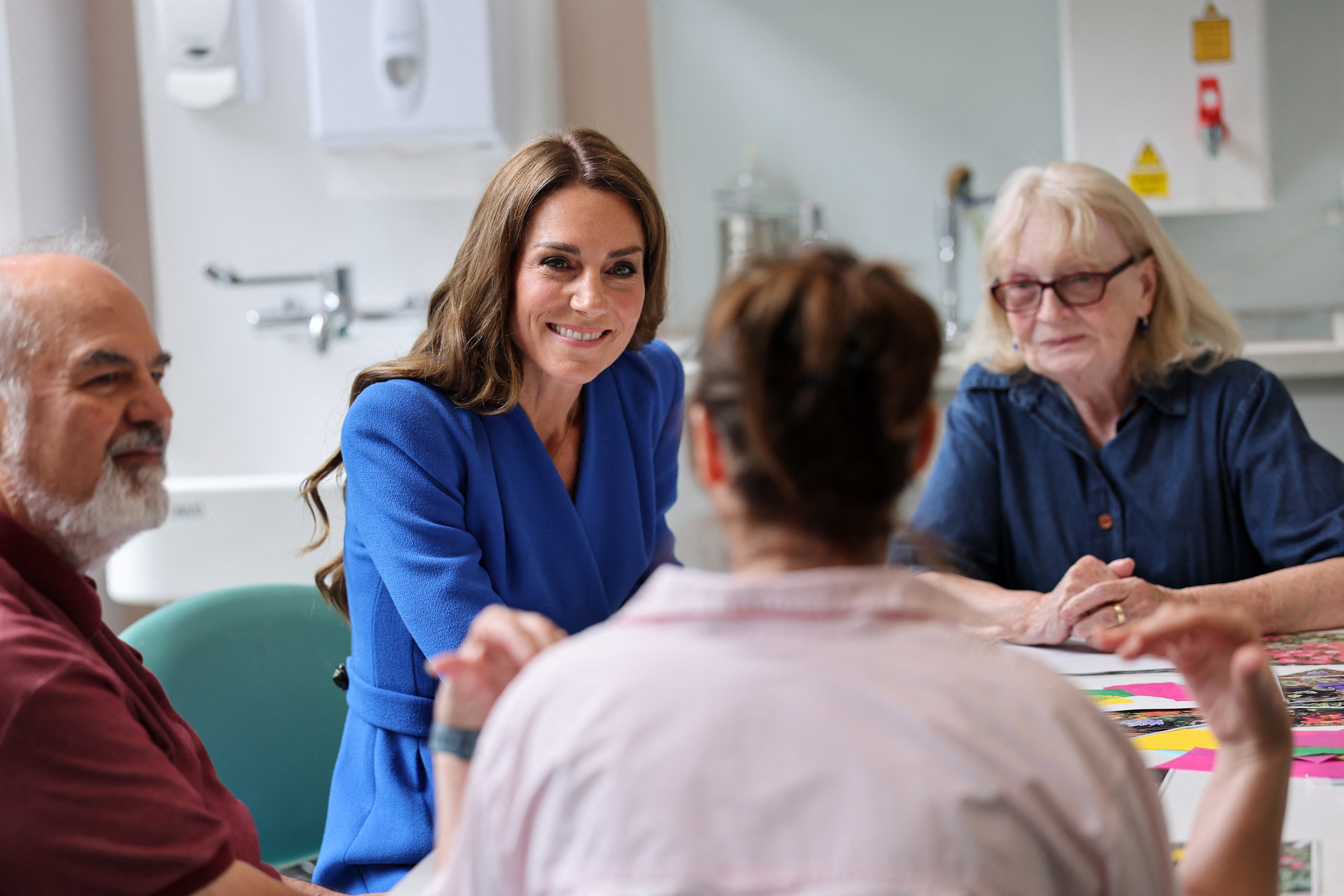 Britain's Catherine, Princess of Wales visits the Christie NHS Foundation Trust, south Manchester in north-west England on June 4, 2026. The Christie is one of Europe&amp;rsquo;s leading cancer centres and offers free complementary and holistic therapies to patients and carers alike. (Photo by Andy Stenning / POOL / AFP)