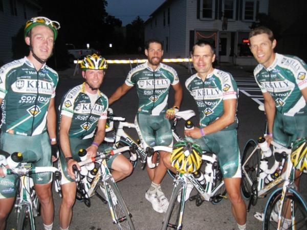 Kelly Benefits posing after the race, happy about Bajadali winning for the team