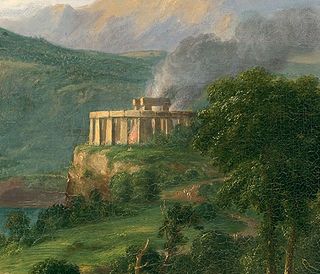 Detail from Thomas Cole, The Course of Empire: The Pastoral or Arcadian