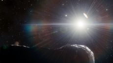 Asteroid in space.