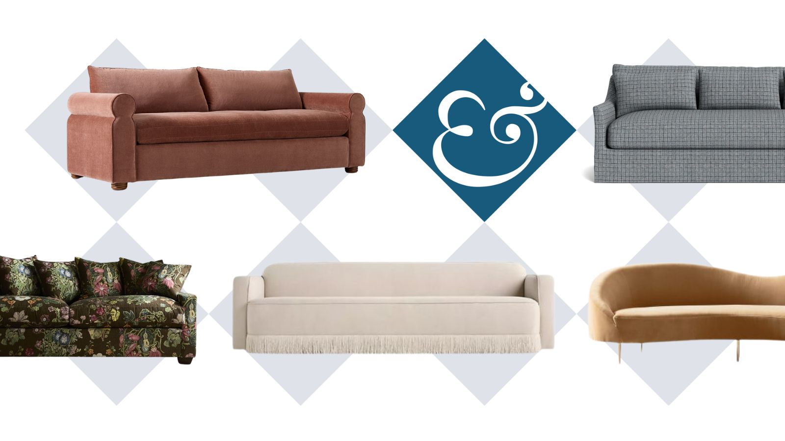 collage of sofas 
