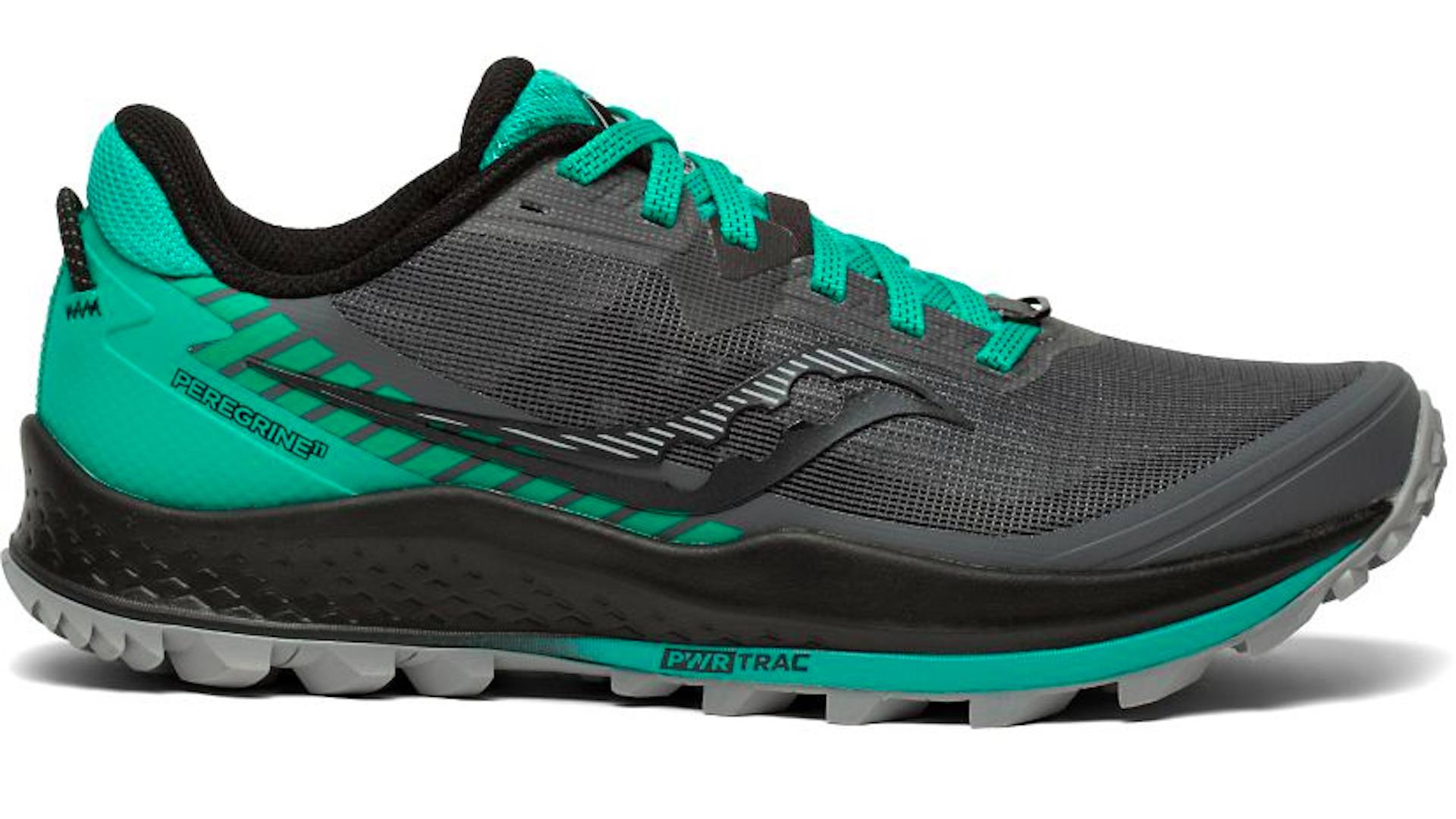 thumbnail image 2 of Saucony Women’s Peregrine 11 Trail Running Shoes – Grippy PWRTRAC Lugs, Responsive PWRRUN Cushioning & Protective Upper For Rugged Terrain 2 of 9