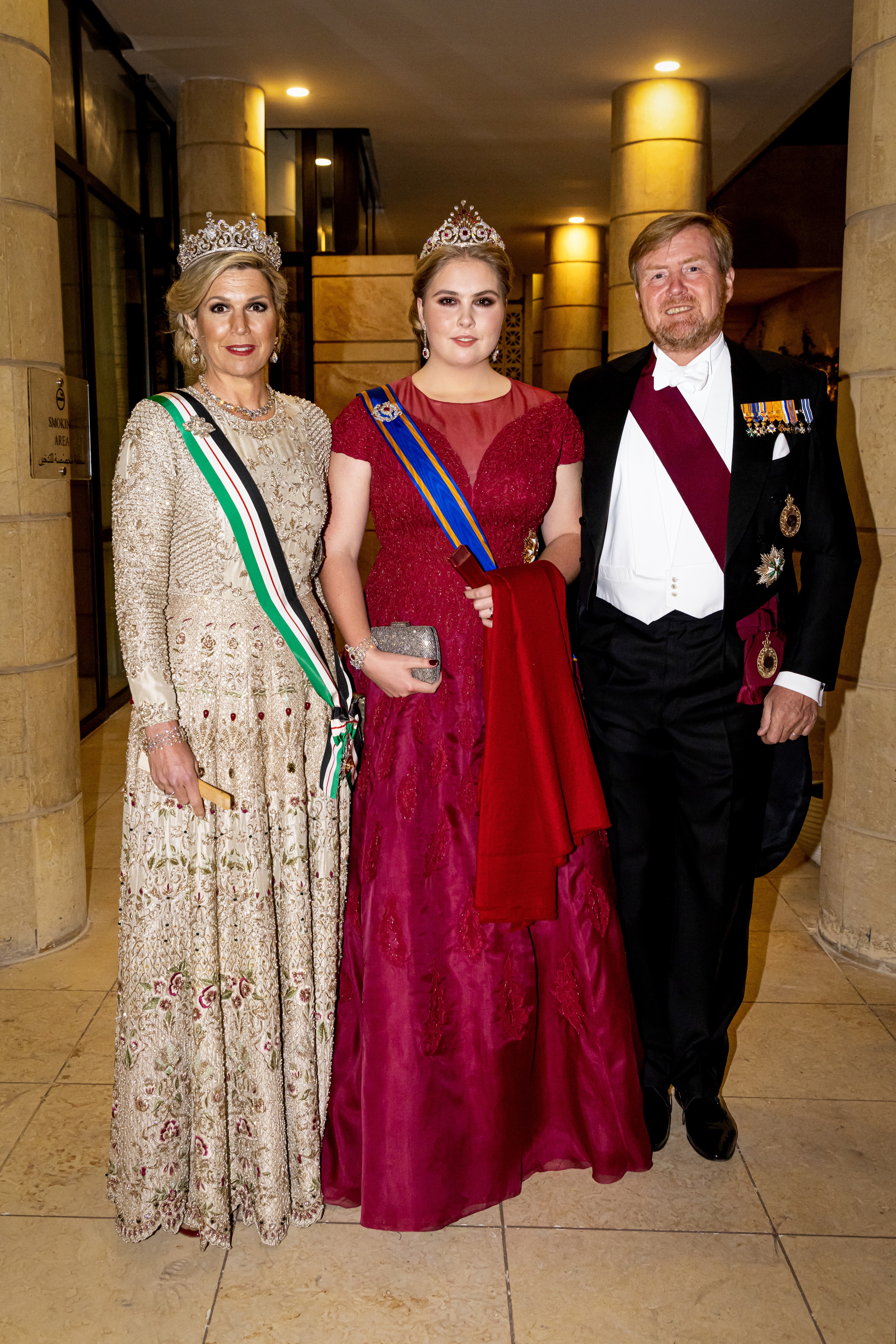 King Willem-Alexander of The Netherlands, Queen Maxima of The Netherlands and Princess Amalia of The Netherlands l(Photo by Patrick van Katwijk/Getty Images)