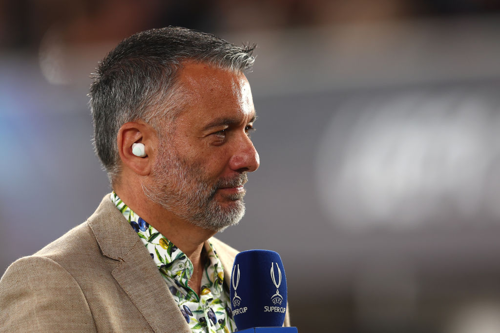 Guillem Balague looks on during the Real Madrid CF v Eintracht Frankfurt - UEFA Super Cup Final 2022 at Helsinki Olympic Stadium on August 10, 2022 in Helsinki, Finland.