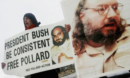 Israelis protested in 2005 for the release of convicted spy Jonathan Pollard.