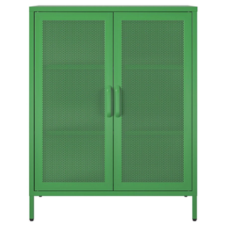 green storage cabinet