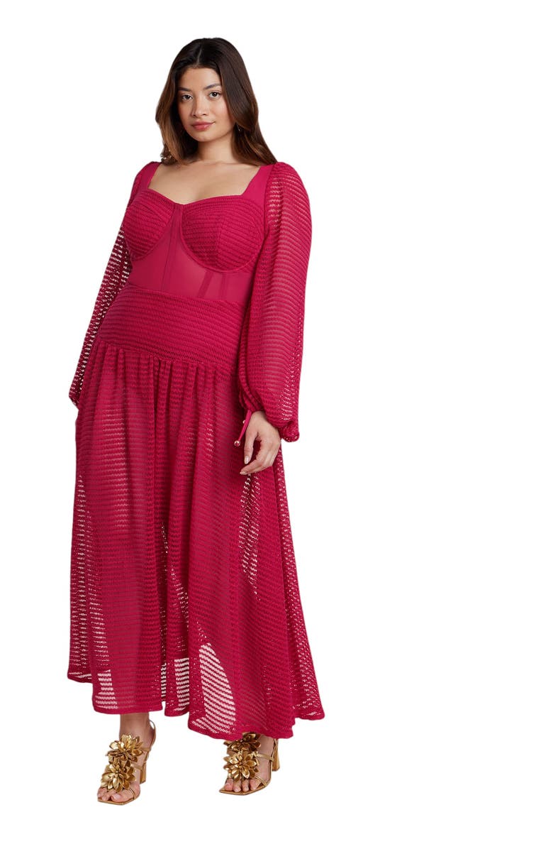Patbo X Eloquii Corset Waist Maxi Dress