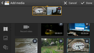 Galaxy Z4 Zoom video editor