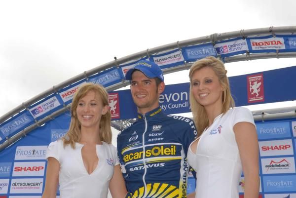 Stage winner Wout Poels (Vacansoleil Pro Cycling Team) on the podium
