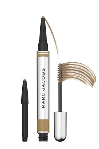 how to get thicker eyebrows: Marc Jacobs Beauty Brow Wow Duo Brow Powder Pencil and Tinted Gel