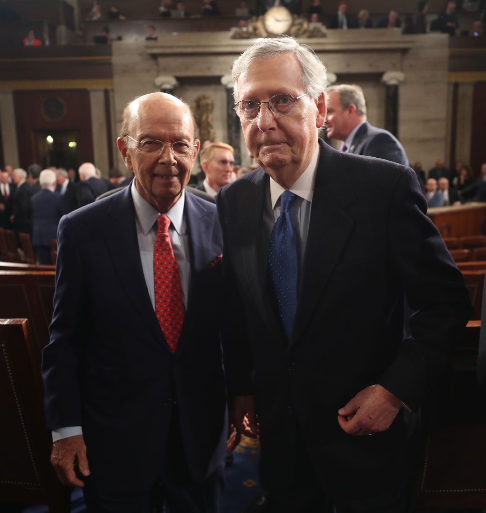 Commerce Secretary Wilbur Ross at President Trump&amp;#039;s big speech