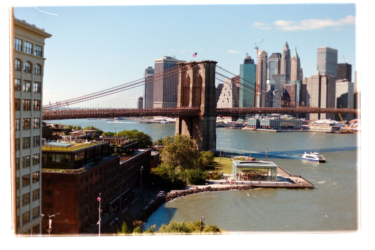 The Brooklyn bridge in New York City