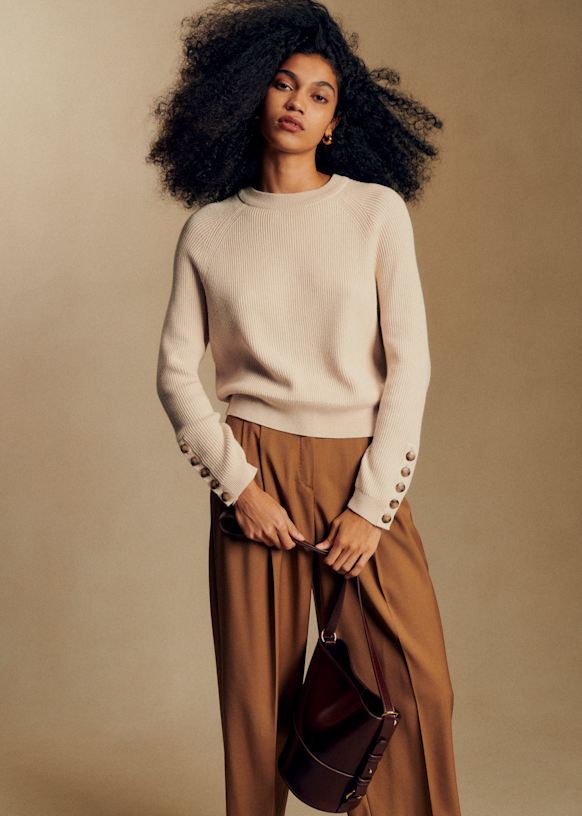 Sami Jumper - Natural Beige - Merino Wool - S&amp;eacute;zane