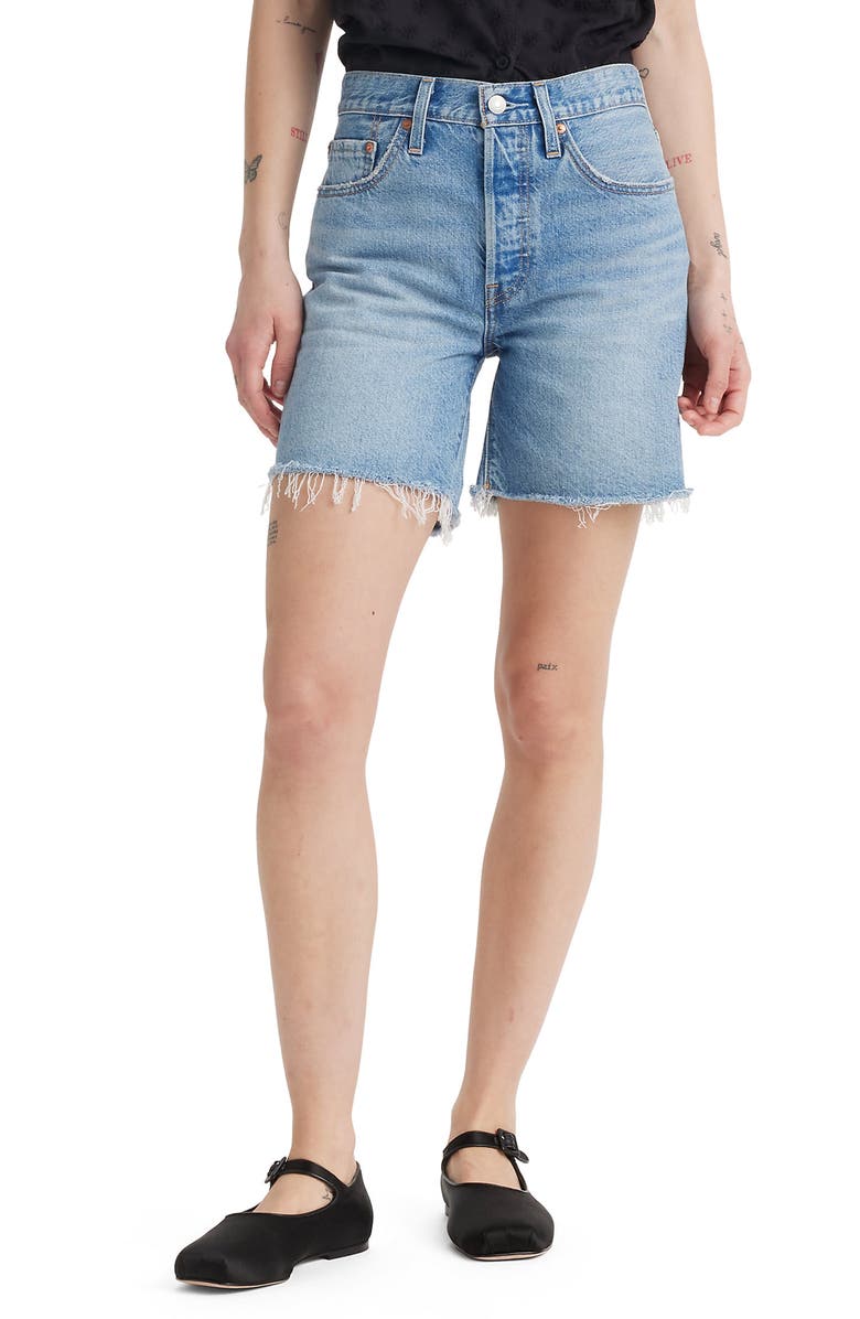 501® Mid Thigh Denim Cutoff Shorts