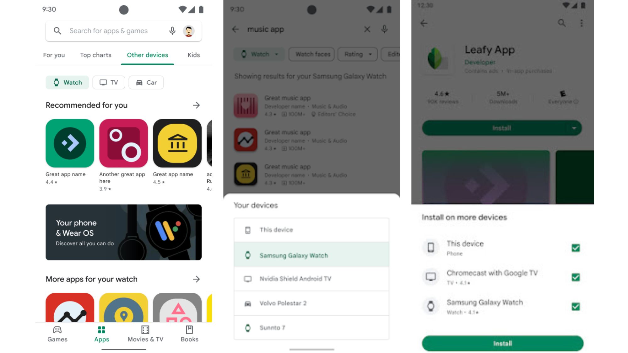 Google Play Store redesign