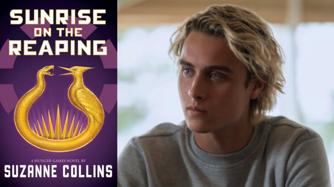 Sunrise on the Reaping cover and movie's lead Joseph Zada in We Were Liars