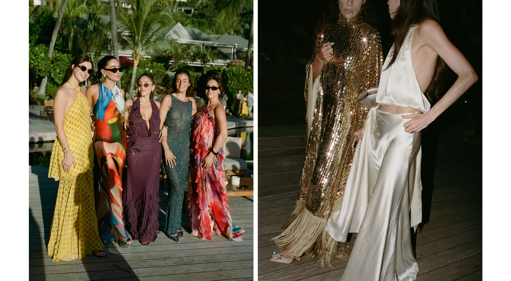 The wedding guests.