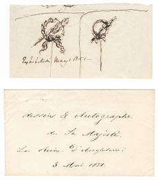 Queen Victoria ordered a tie pin designed from her own sketch