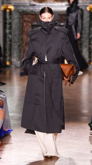 Victoria Beckham autumn/winter 2024 coat on model