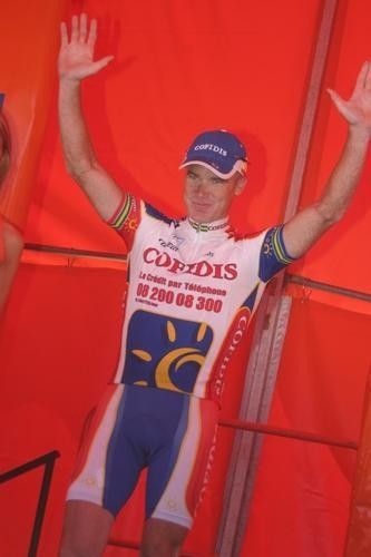 Stuart O'Grady (Cofidis) always the hometown favourite
