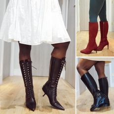 stephanie yeboah tries on three wide-calf boots