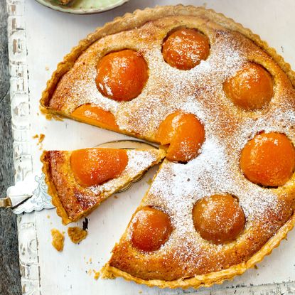 Peach tart-frangipane-summer recipes-baking-woman and home