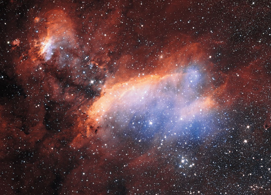 Detailed view of the Prawn Nebula from ESO&#039;s VST