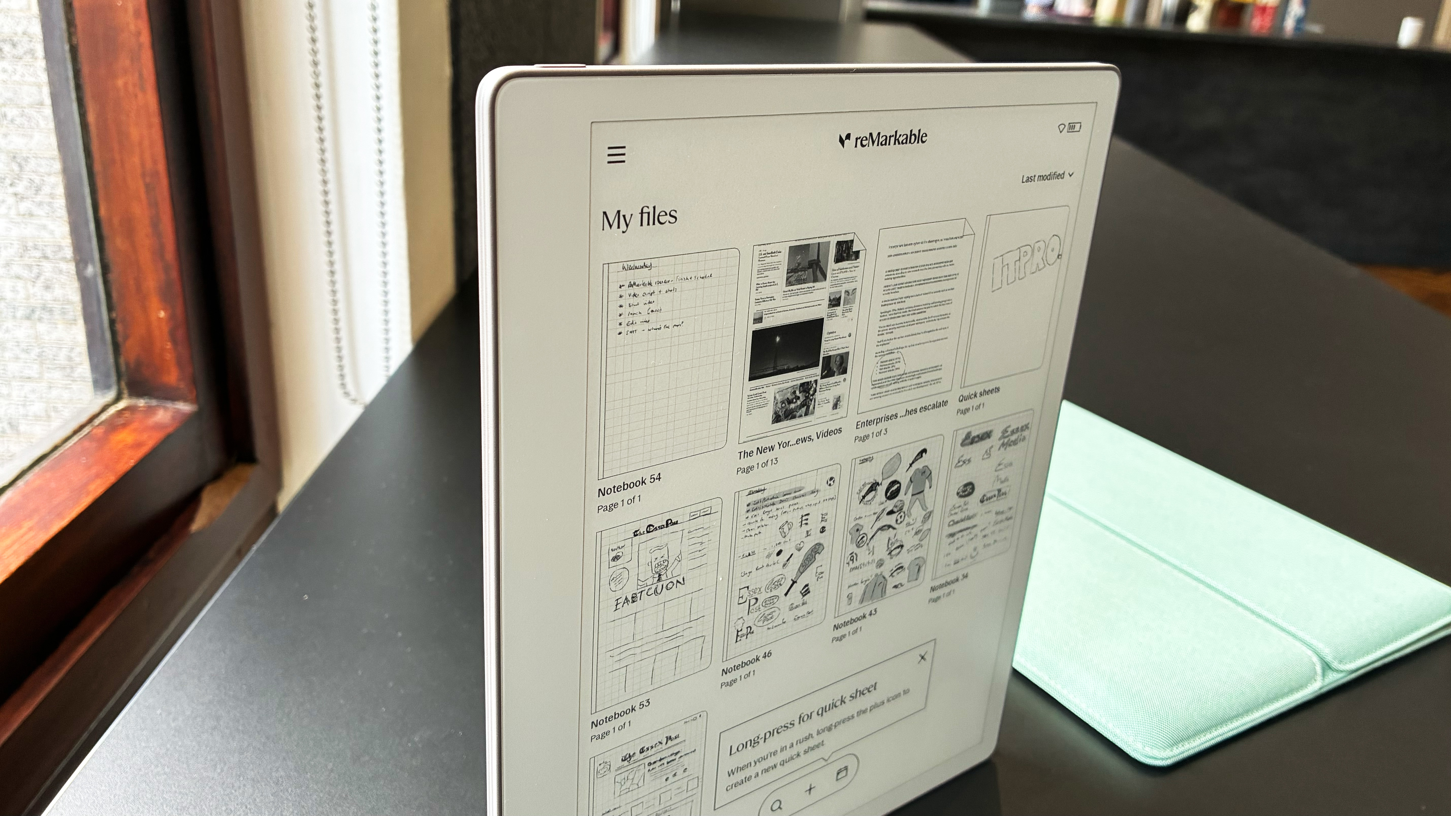The ReMarkable Paper Pure on a desk