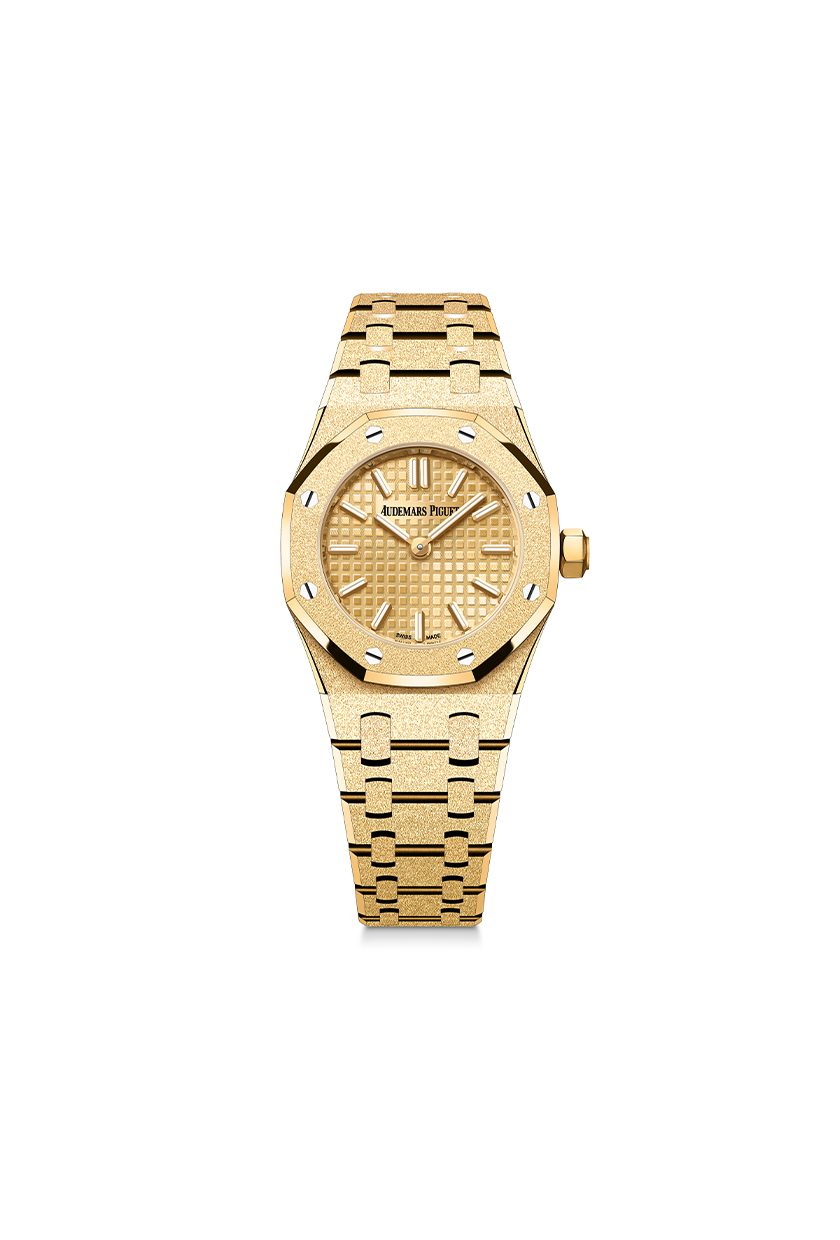 Audemars Piguet, Royal Oak Mini Frosted Gold Quartz