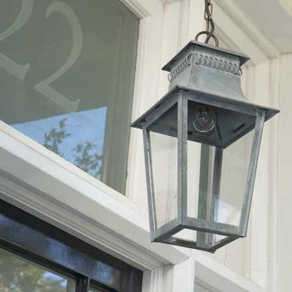 downlight in a porch to illuminate the front door