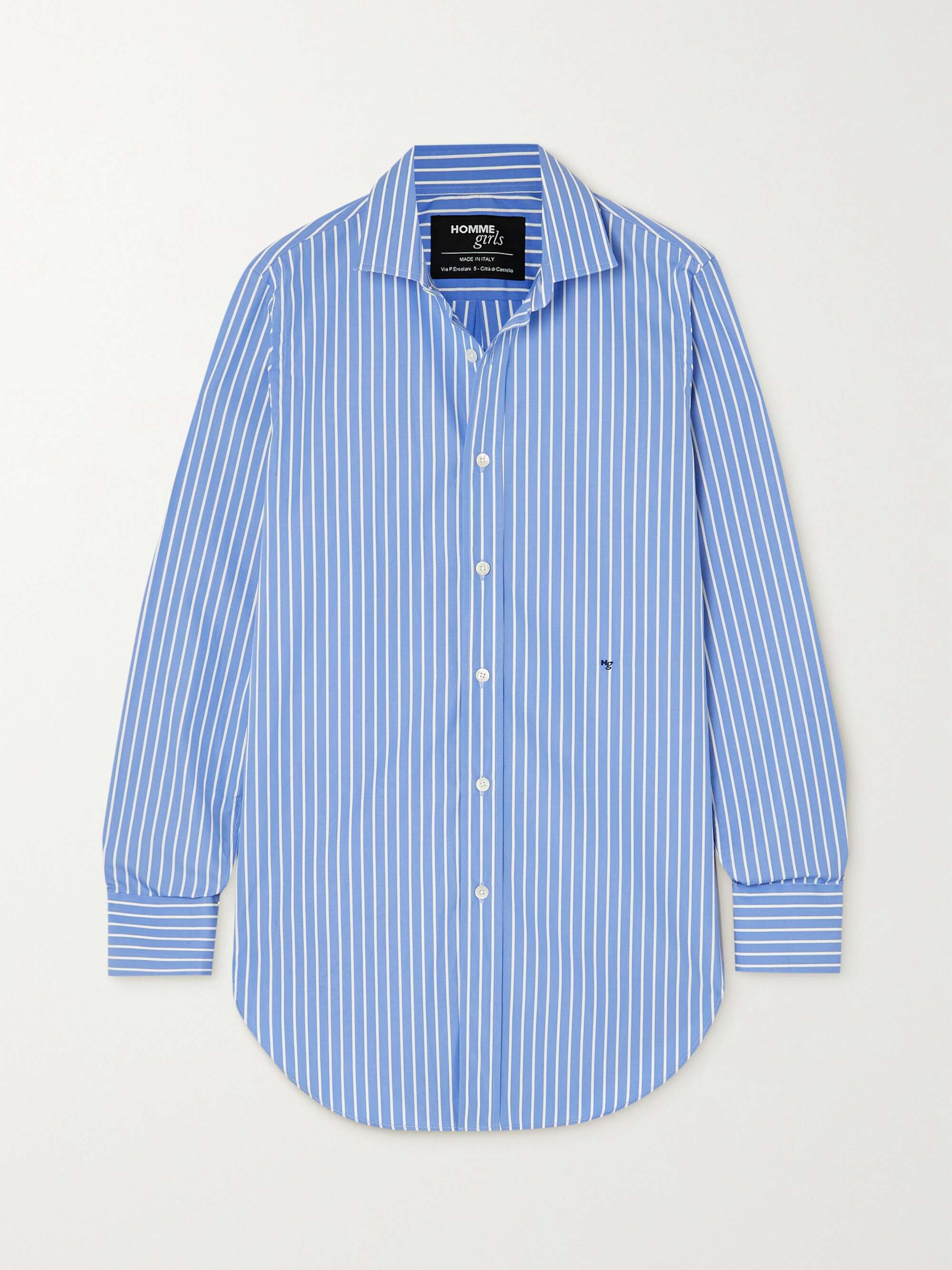 Striped Cotton-Poplin Shirt