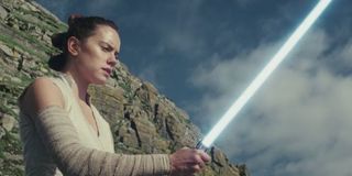 Rey with Lightsaber Star Wars: The Last Jedi