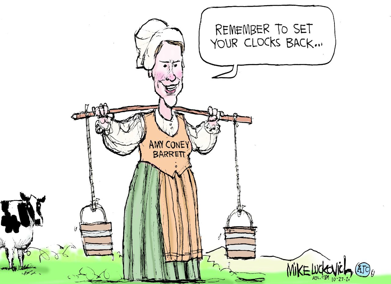 Editorial Cartoon U.S. Amy Coney Barrett SCOTUS