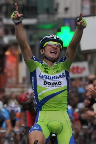 A joyous Elia Viviani (Liquigas-Doimo)