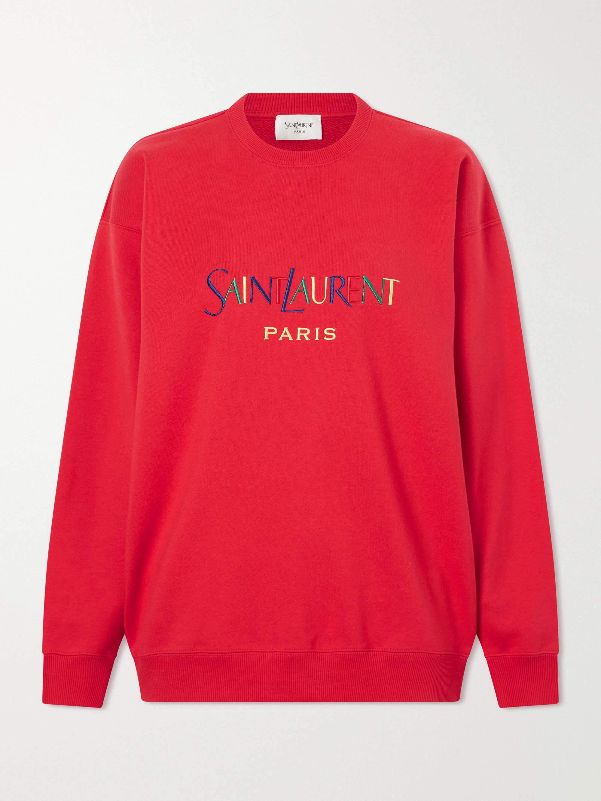 Logo-Embroidered Cotton-Fleece Sweatshirt