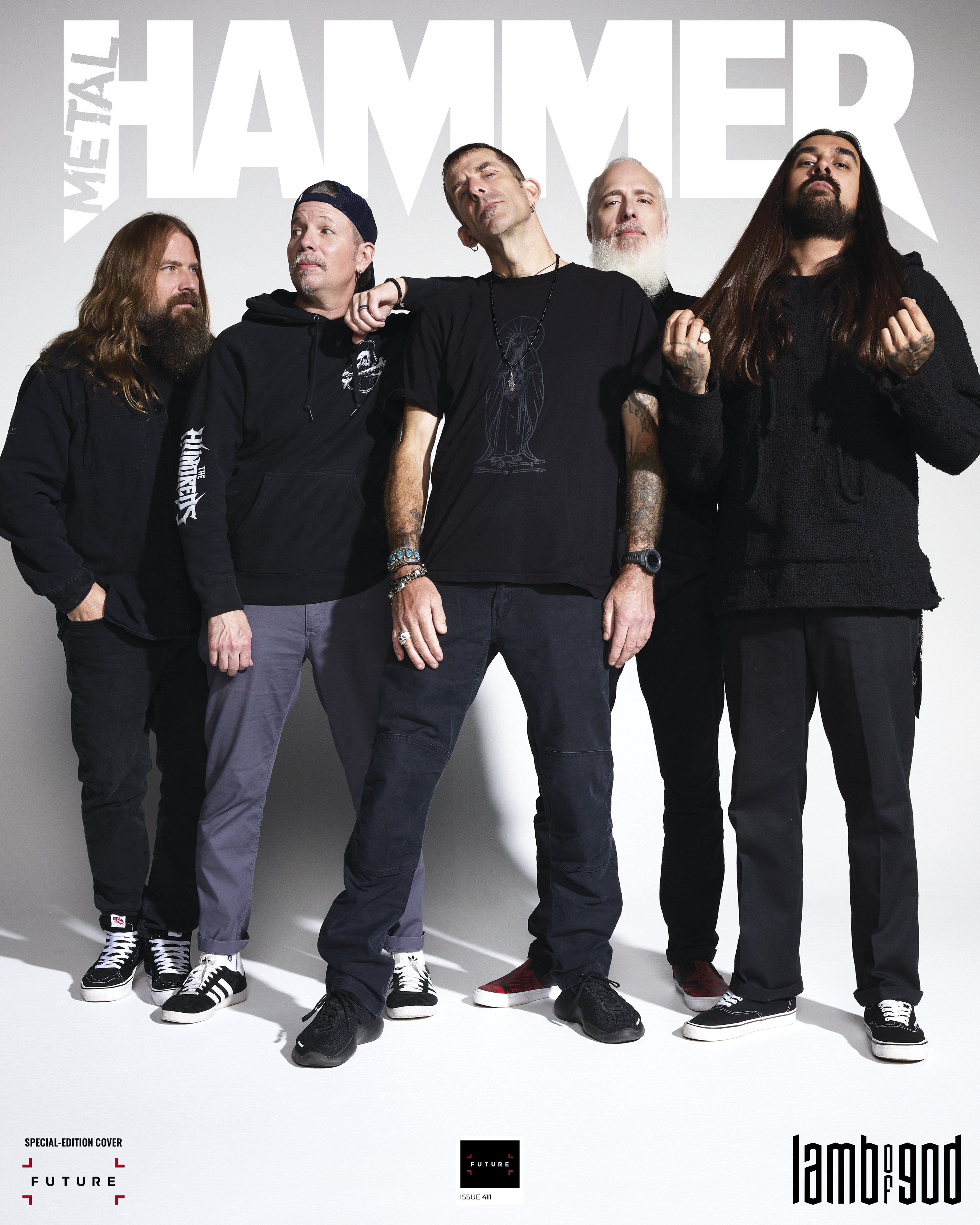 Lamb Of God on the cover of Metal Hammer issue 411