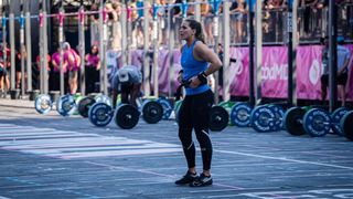 Athlete Aimee Cringle at Wodapalooza, a CrossFit competition in Miami