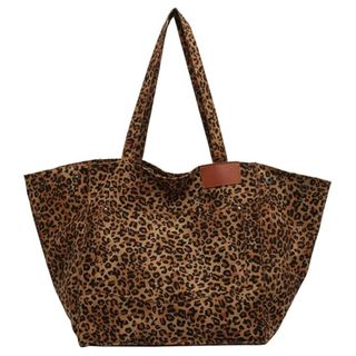 Youlity Leopard Print Tote Bag