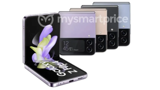 Alleged official renders of the Samsung Galaxy Z Flip 4 in four colors