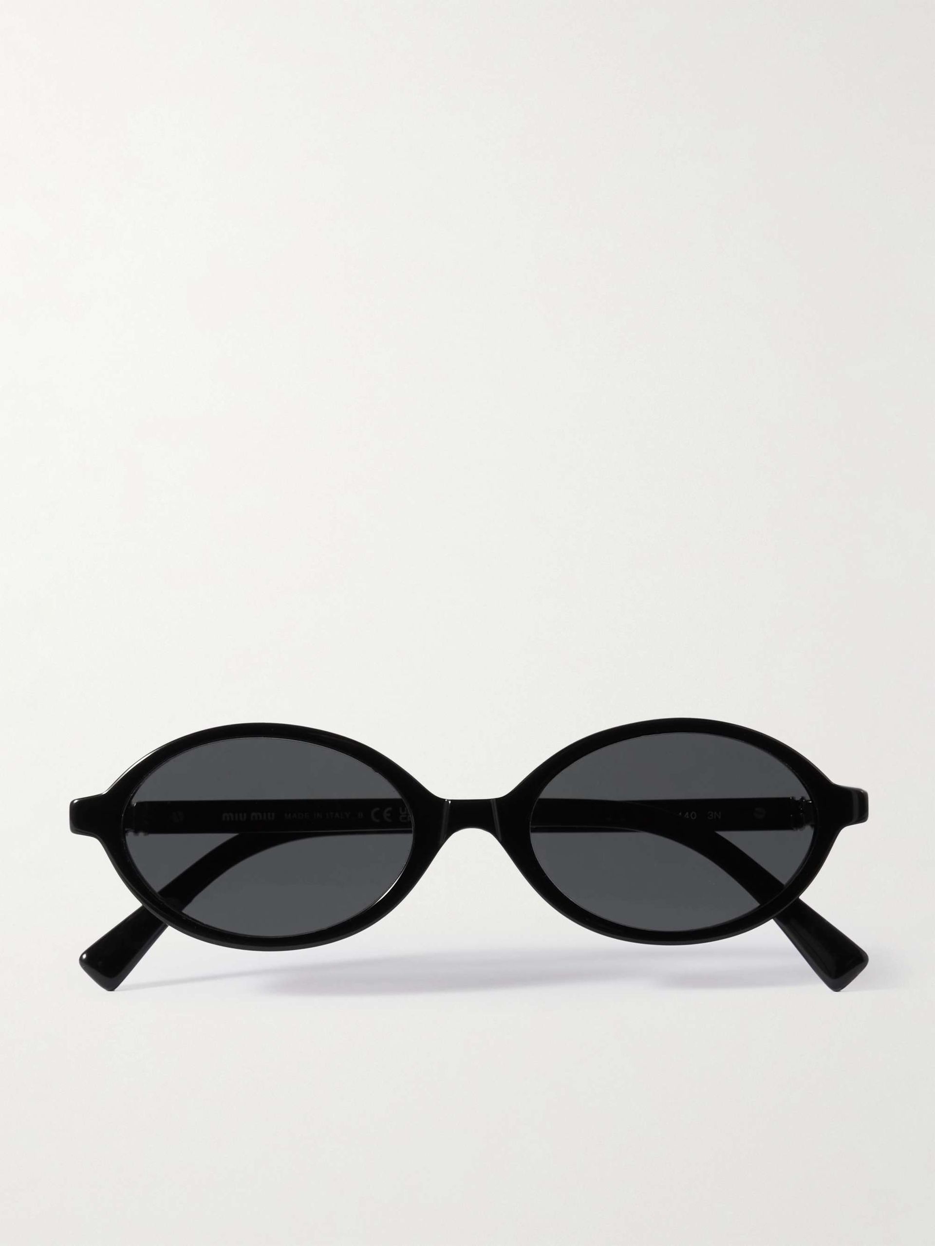 Round-Frame Acetate Sunglasses