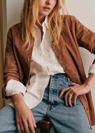 Sezane suede jacket