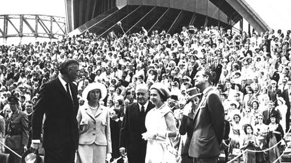 Queen Elizabeth opening the Sydney Opera House 