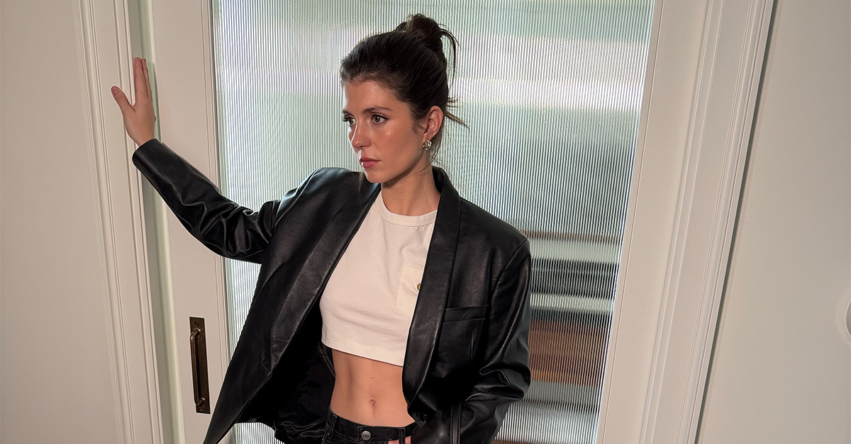 Photos of Emily Bader attending the Coach Fall/Winter 2026 show.