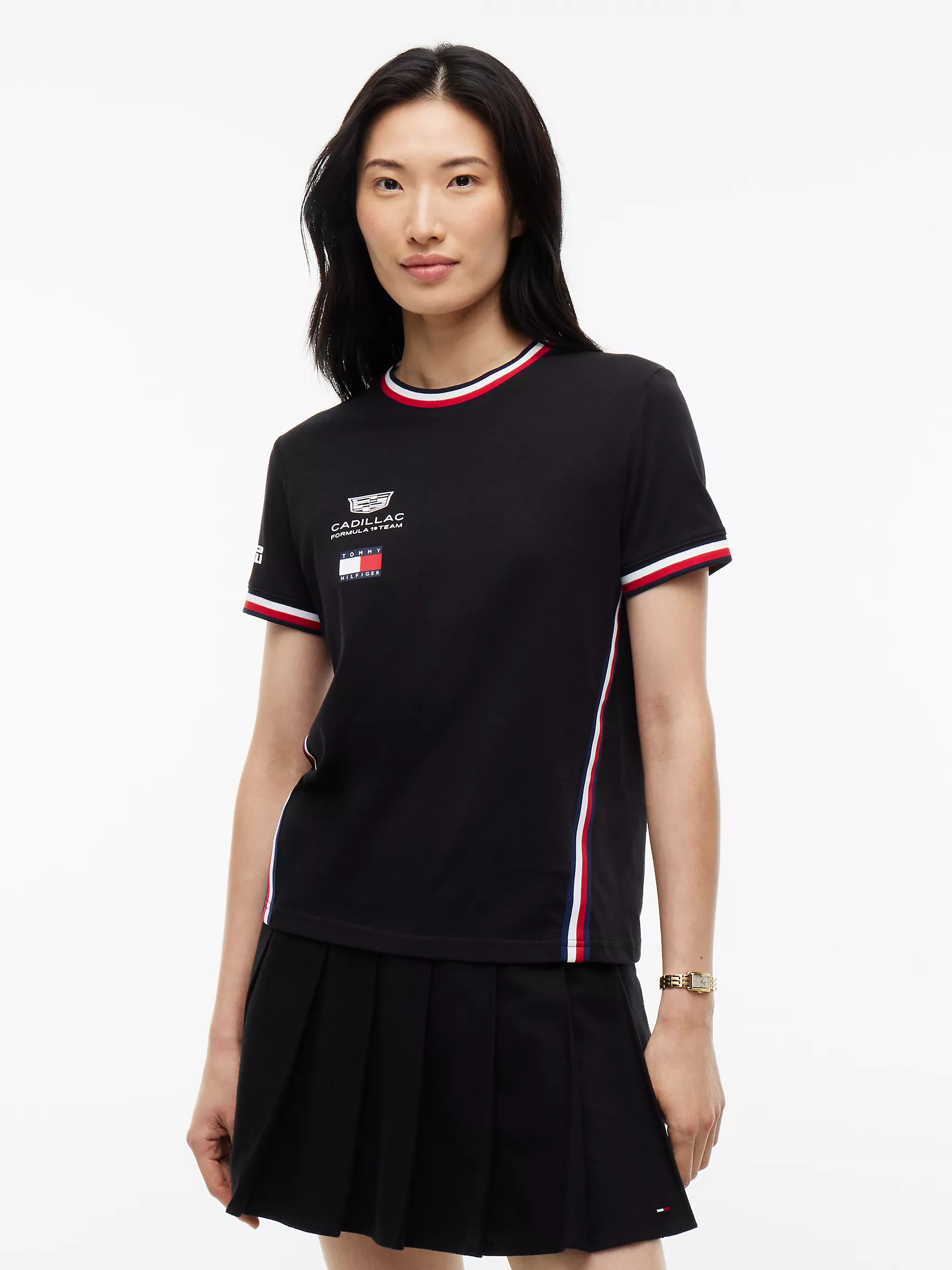 Tommy Hilfiger, Tommy X Cadillac F1&amp;reg; Team Striped Replica T-Shirt