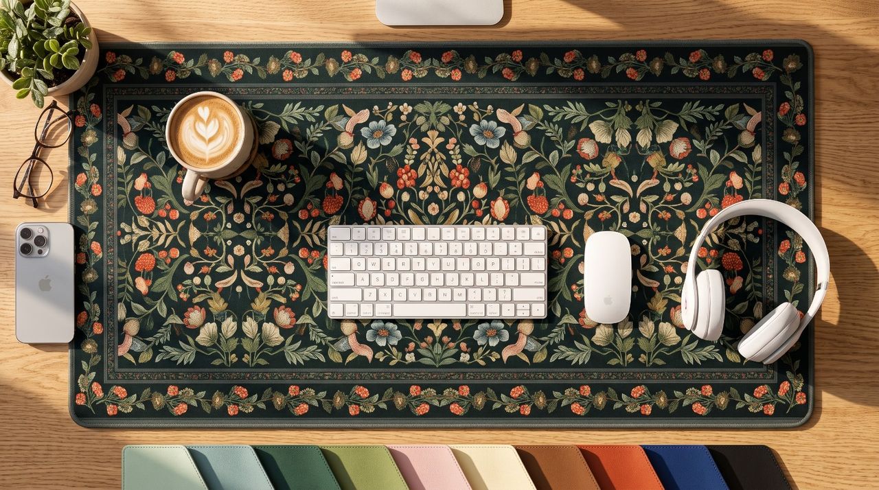 Çalışma Alanınızı Sanatsal Bir Stüdyoya Çevirecek 12 Tasarımcı Desk Mat Önerisi