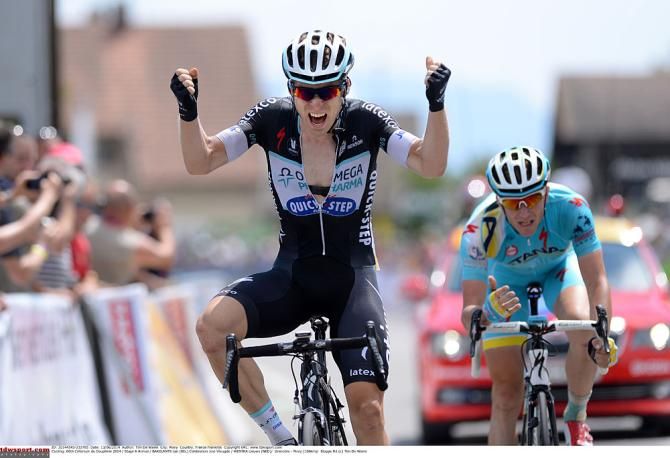 Jan Bakelants (Omega Pharma - QuickStep) celebrates winning stage 6