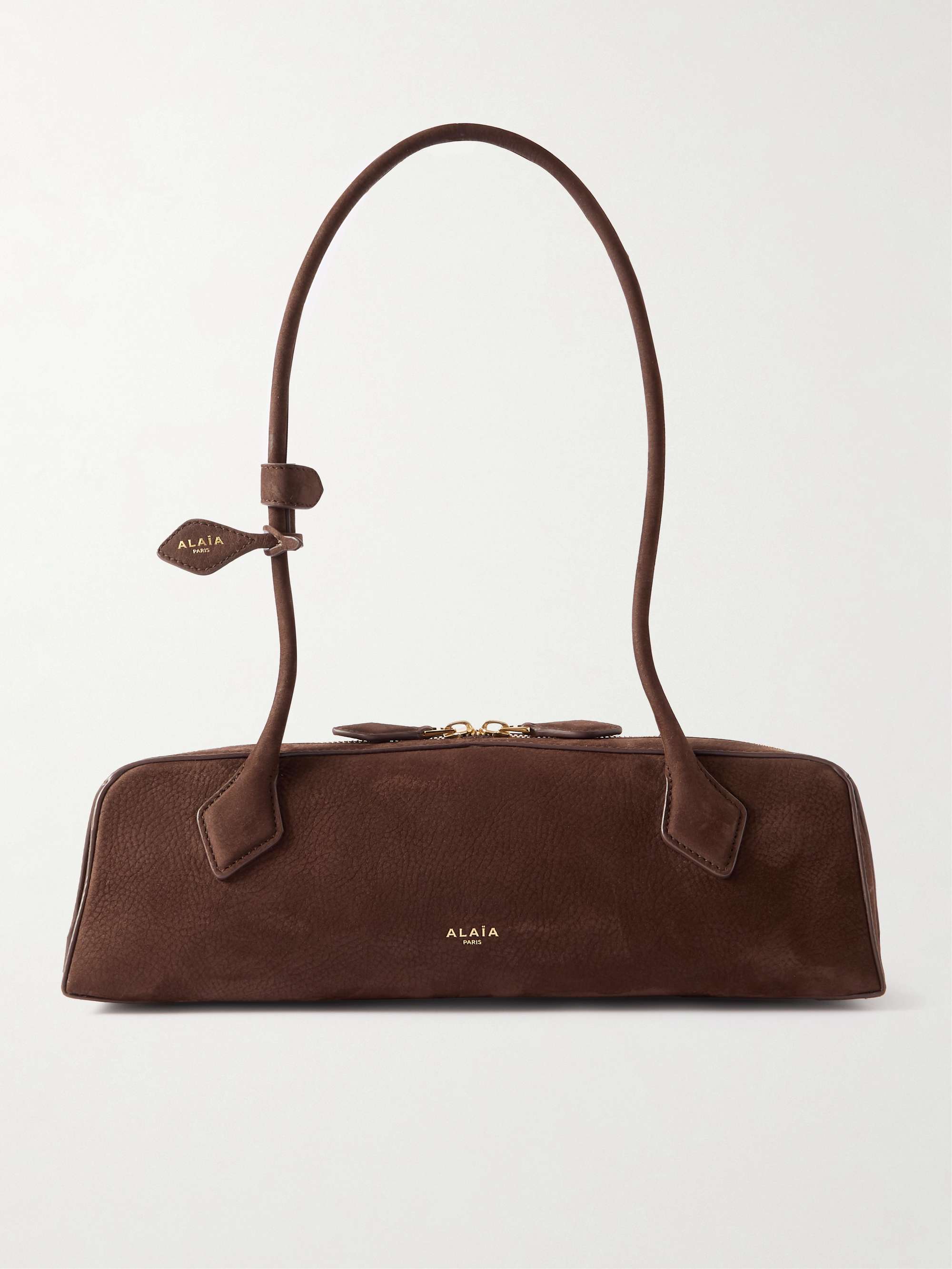Le Teckel Medium Nubuck Shoulder Bag